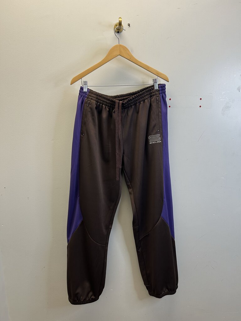 New Sinclair Brown Purple Track Pants Size Small