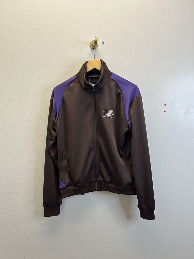 New Sinclair Brown Purple Track Jacket Size Medium