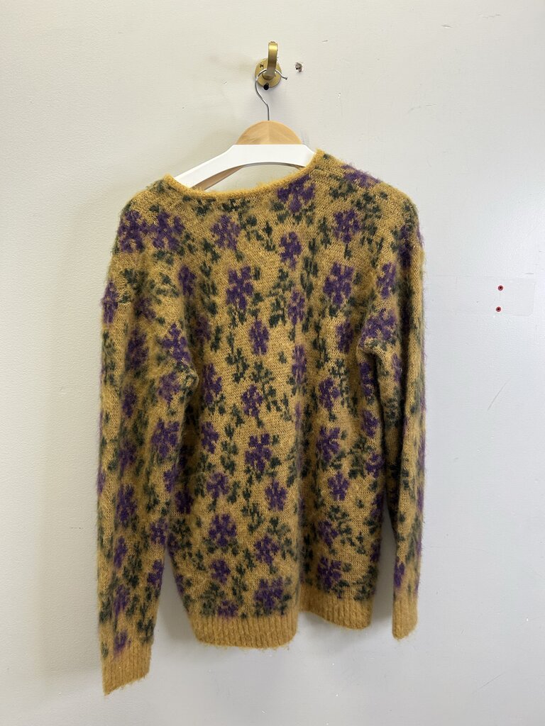 New Needles Floral Tan Cardigan sz.S