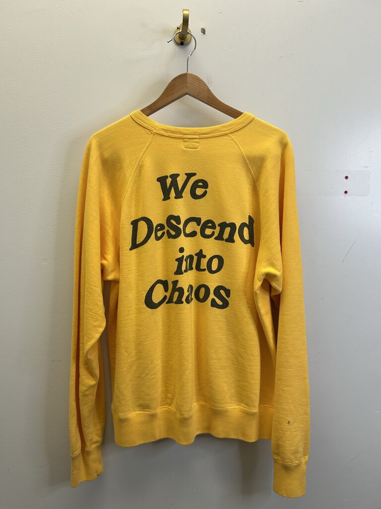 Preowned Saint Michael Smiley Yellow Hoodie Size XL