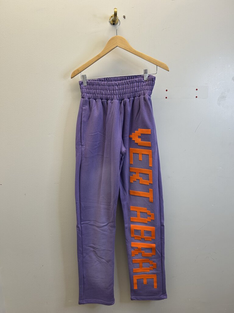 New Vertabrae Purple Orange Sweats size M