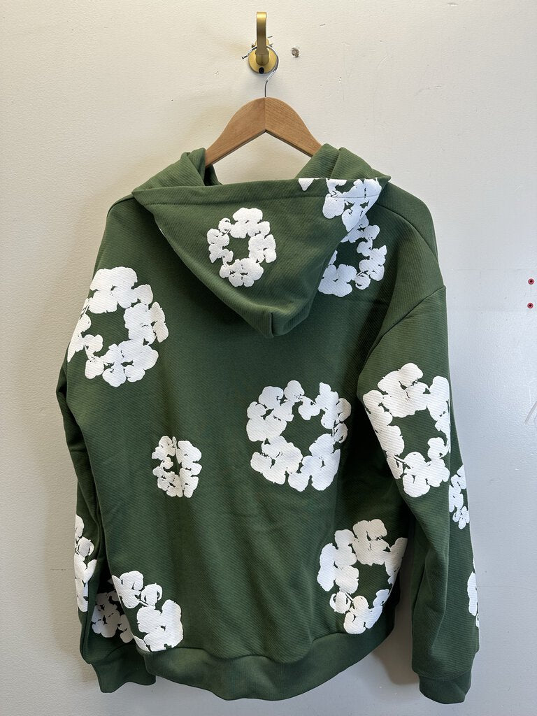 New Denim Tears Green Wreath Hoodie size L