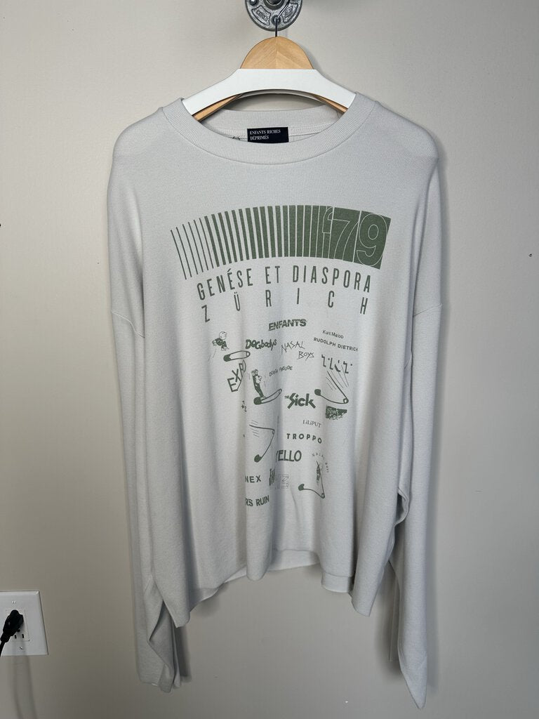 New ERD White Green Thermal L/S size XL