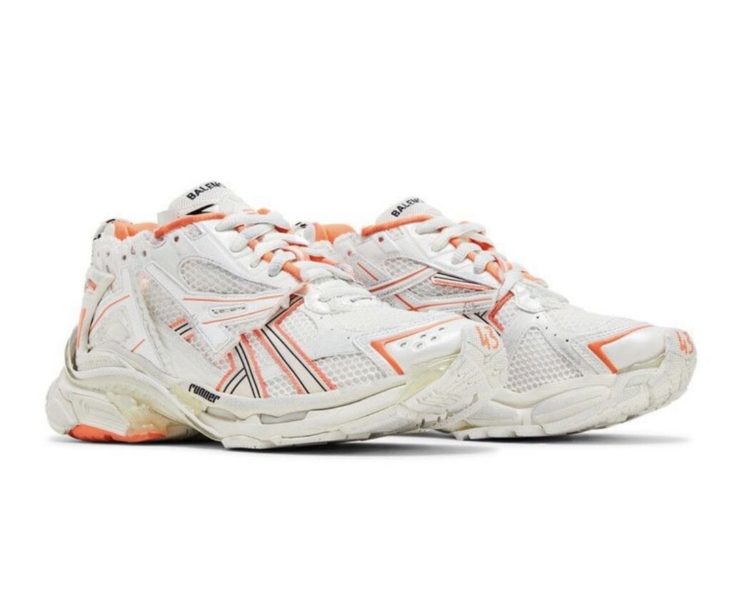 New Balenciaga Runner Orange White Sz.43