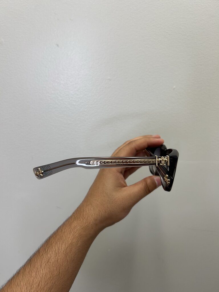 Preowned Chrome Heart Penetranus Rex Grey Frames