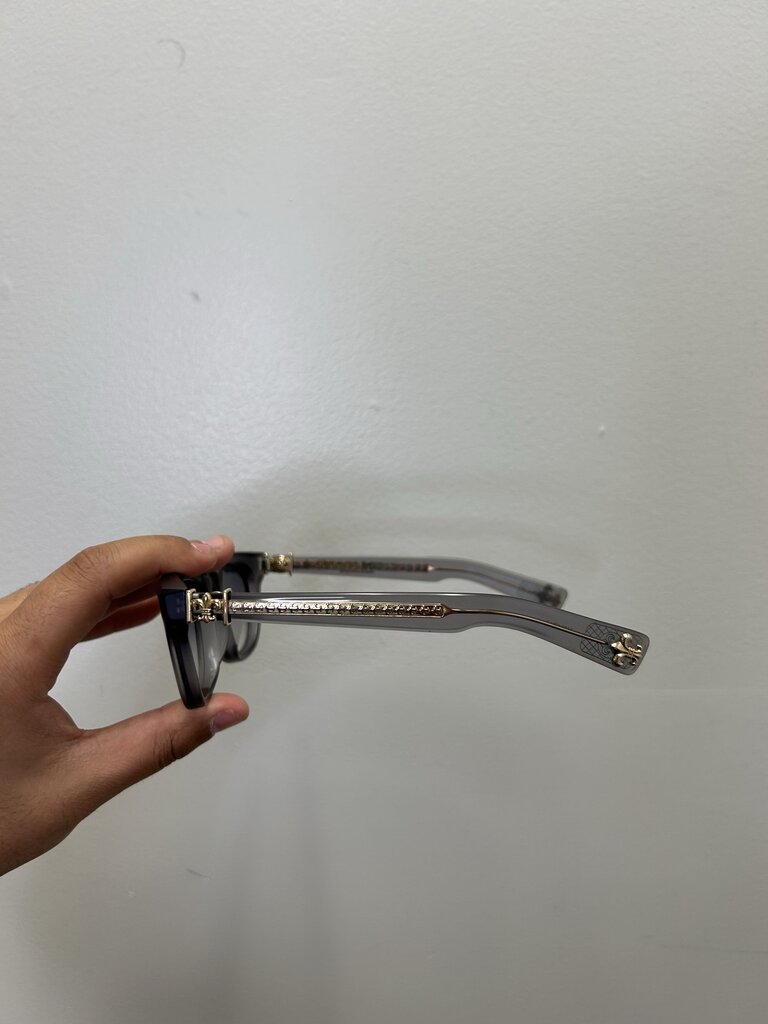 Preowned Chrome Heart Penetranus Rex Grey Frames