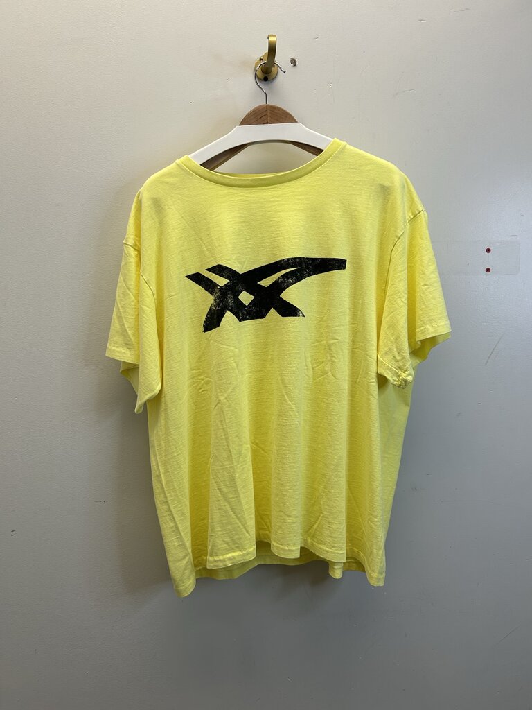 New Gallery Dept. Asics Logo Yellow Tee Size XL