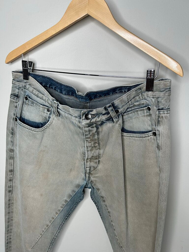 Preowned Rick Owens Light wash Jeans Sz.34