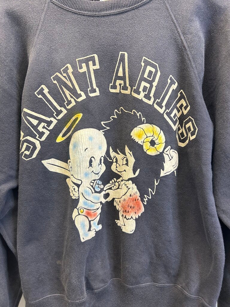 Preowned Saint Michael Aries Angel Crewneck Size Small