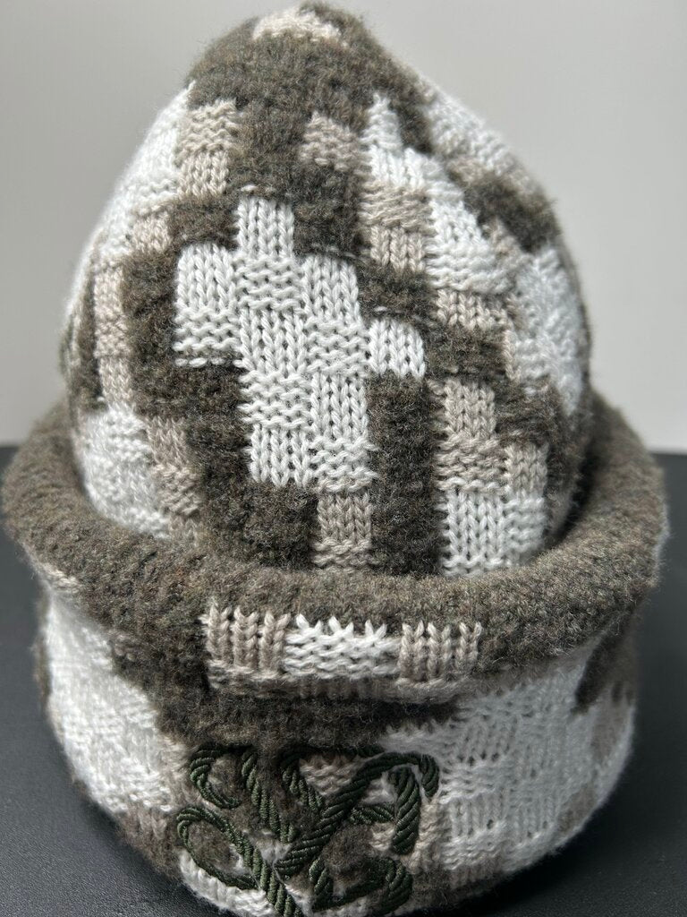 Preowned Louis Vuitton Beanie Camo Oversized