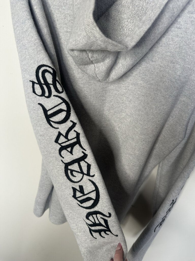 New Chrome Hearts Grey Cashmere Hoodie Size Medium