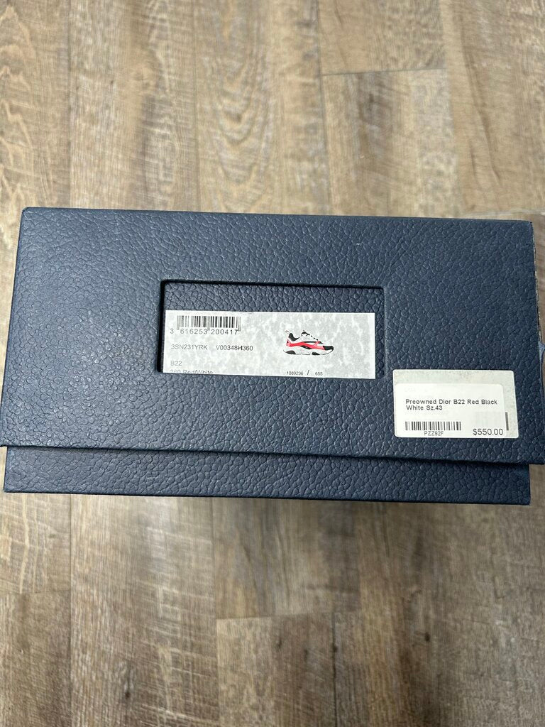 Preowned Dior B22 Red Black White Sz.43