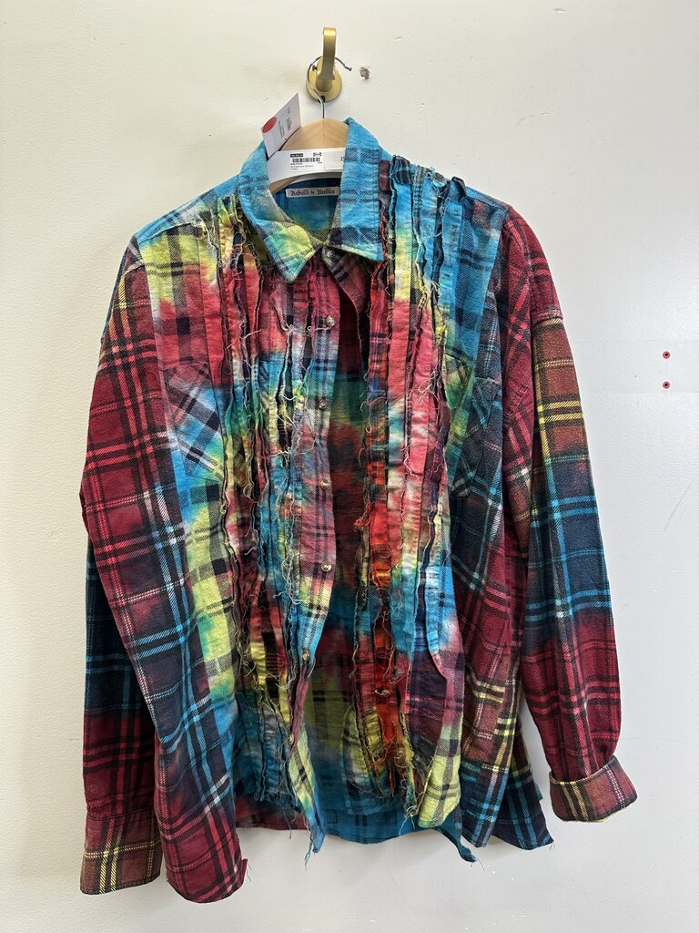Preowned Needles Flannel Rainbow size XL