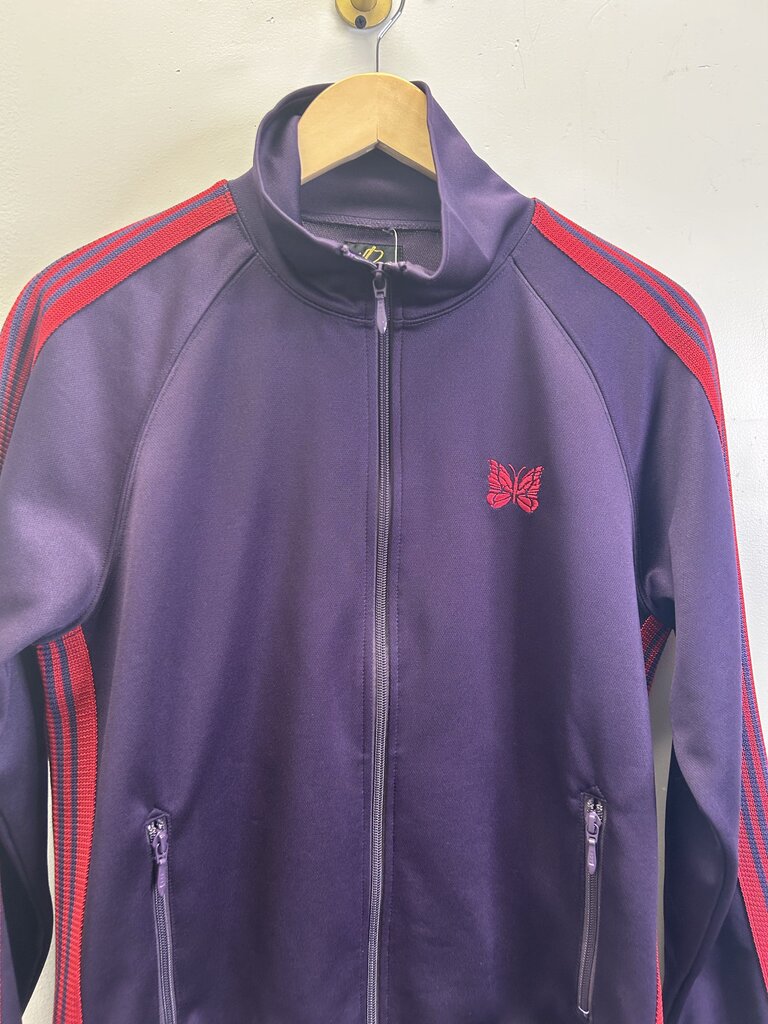 Preowned Needles Purple Red Track Jacket Size Small