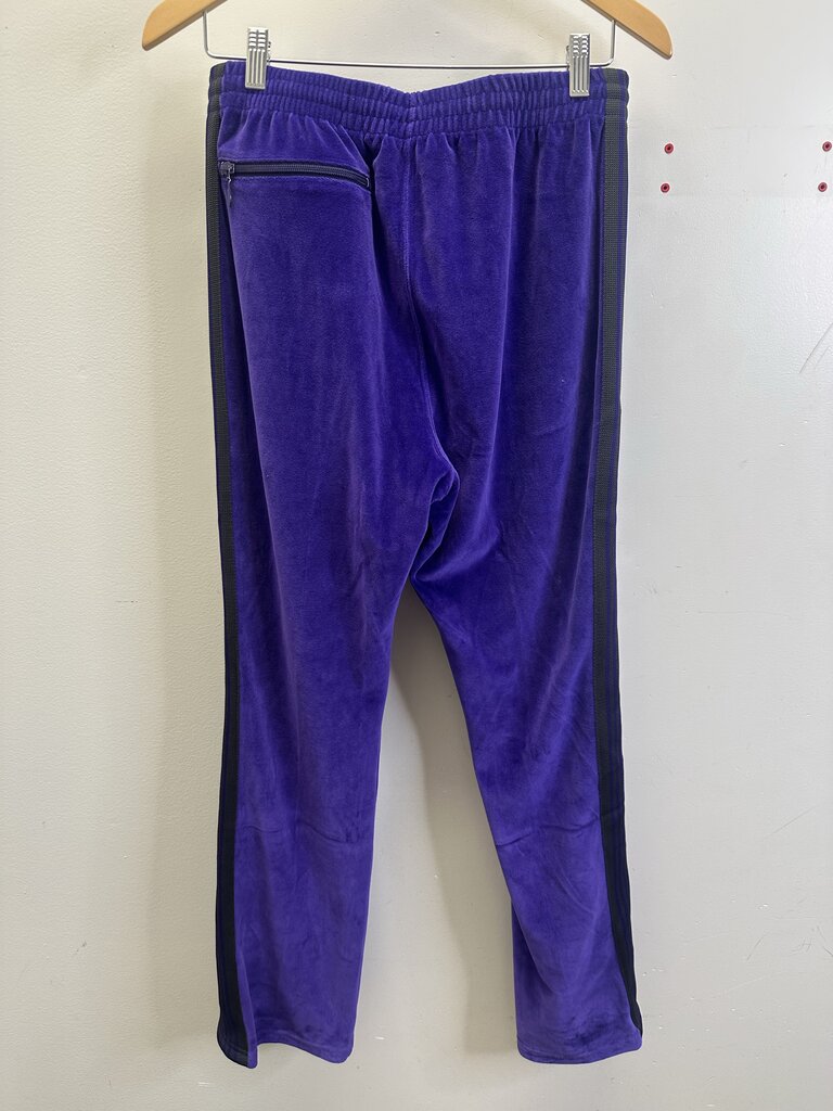 Preowned Needles Purple Velvet Pants Size Small