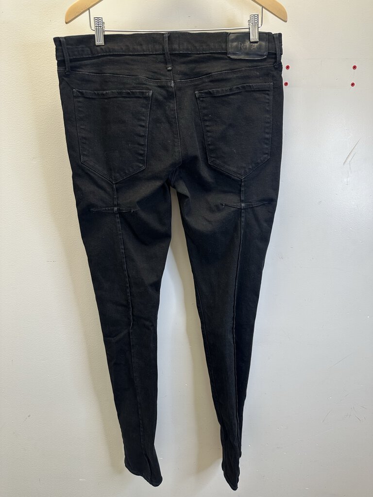 Preowned RTA Black Distressed Denim Size 36