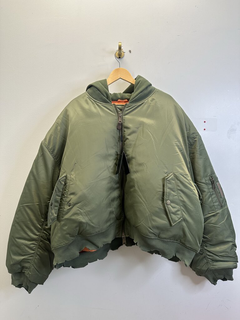 New Gv Gallery Green Bomber Sz.XL