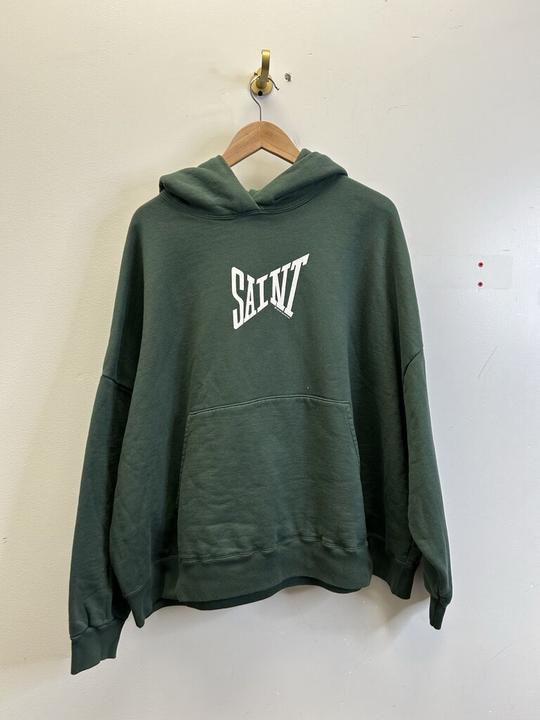 New Saint Michael Everlast Green Hoodie Size Large