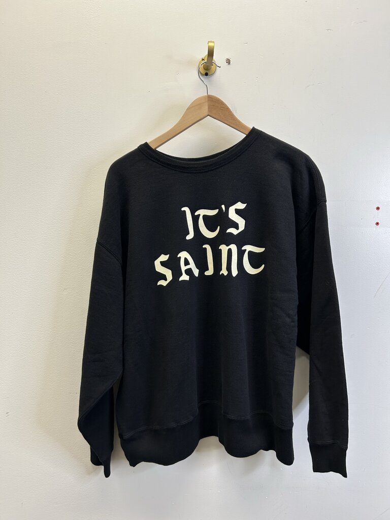New Saint Michael Its Saint Black Crewneck Size XL