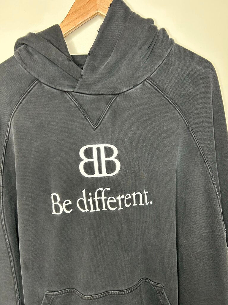 Preowned Balenciaga Layered Be Different Hoodie size XL