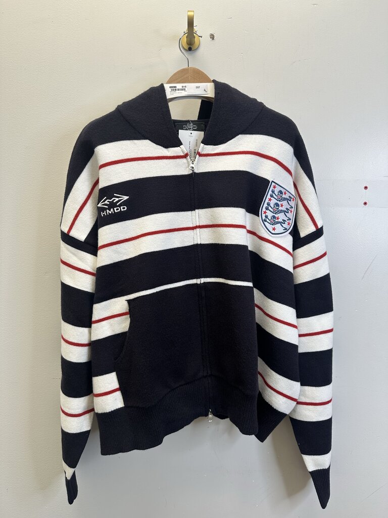 New HMDD Navy Red White Zip up Sz.XL