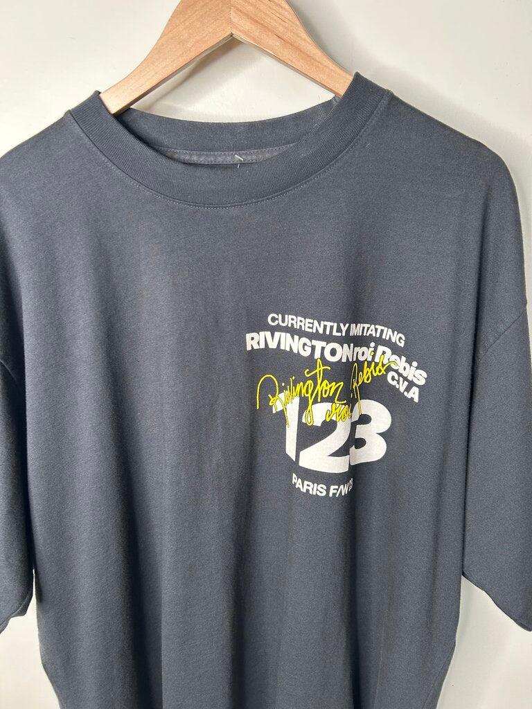 Preowned Rivington Paris Black Tee Size 2