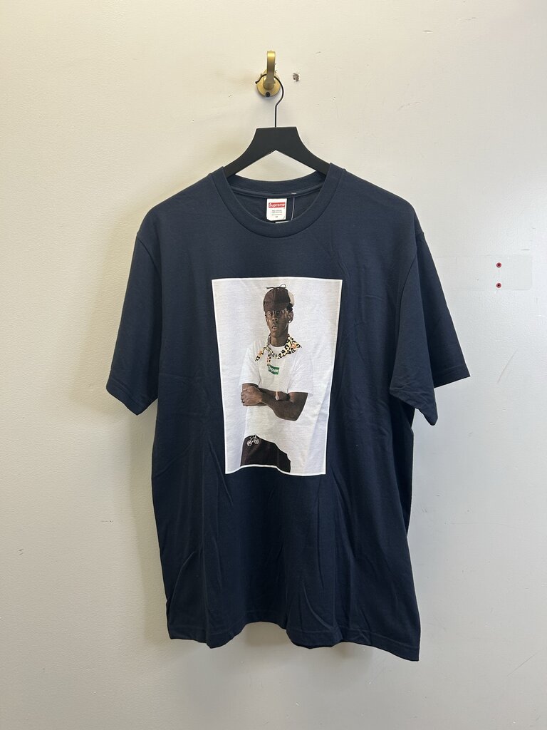 New Supreme Tyler Navy Tee Size Medium