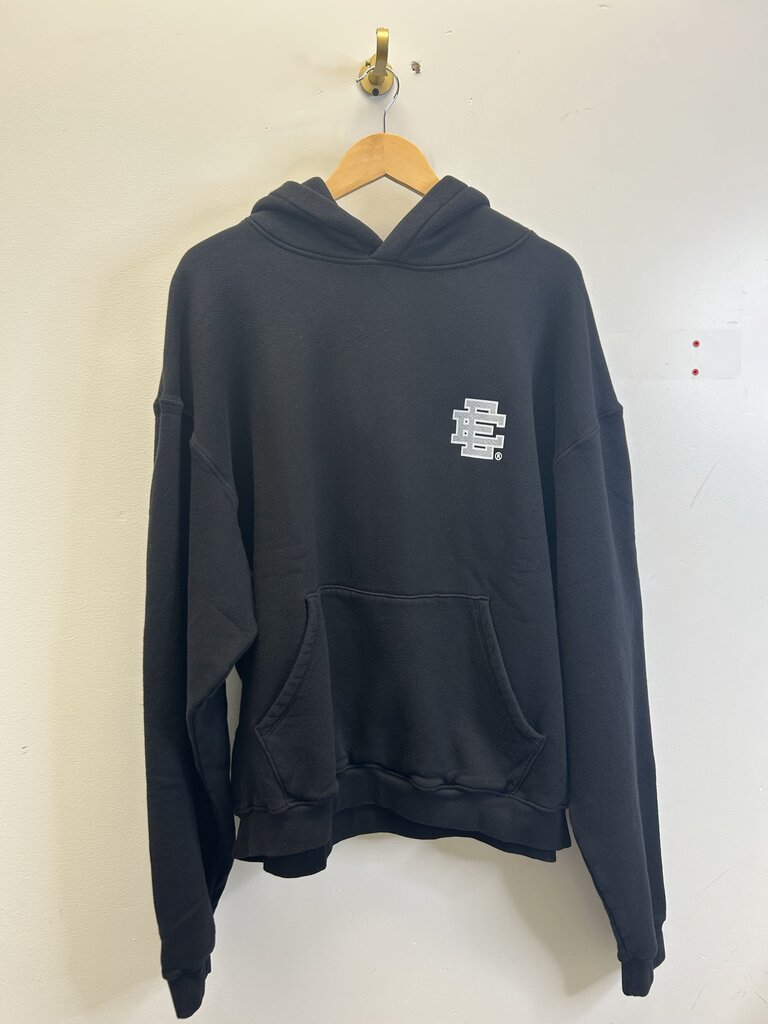 New Eric Emanuel Black Grey Hoodie Size Small