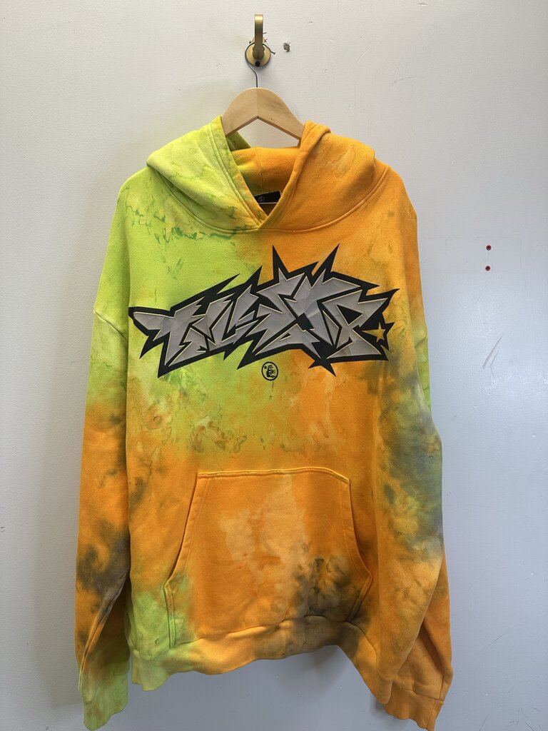 Preowned Hellstar Yellow Orange Hoodie Size XXL