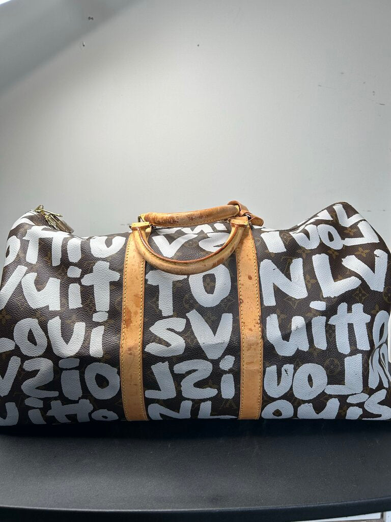 Preowned Louis Vuitton Stephen Sprouse Brown Keepall