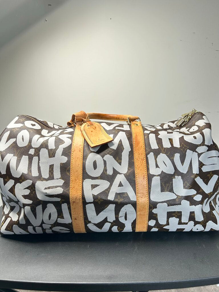 Preowned Louis Vuitton Stephen Sprouse Brown Keepall