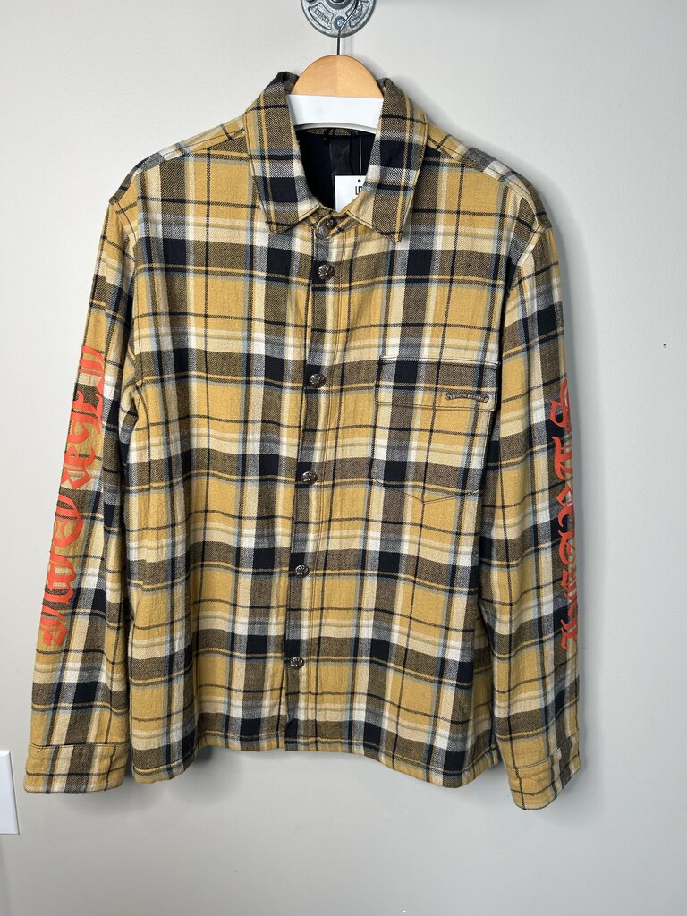 Preowned Chrome Heart Yellow Flannel size L