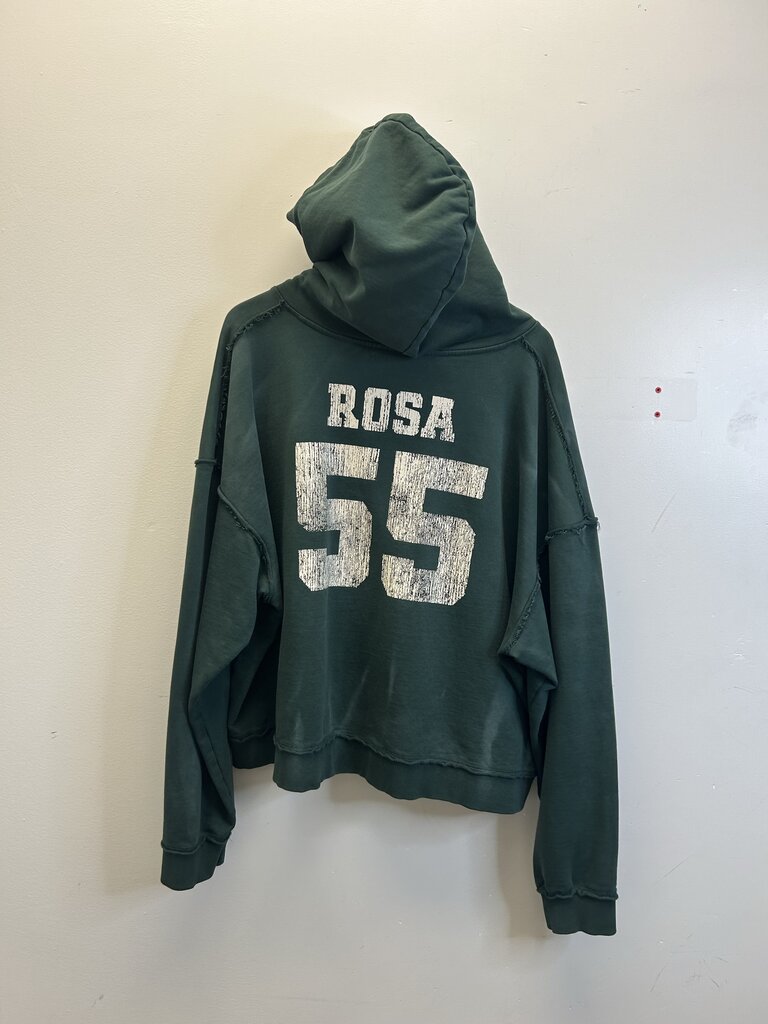 Preowned Gv Gallery Rosa 55 Green Hoodie Sz.Medium