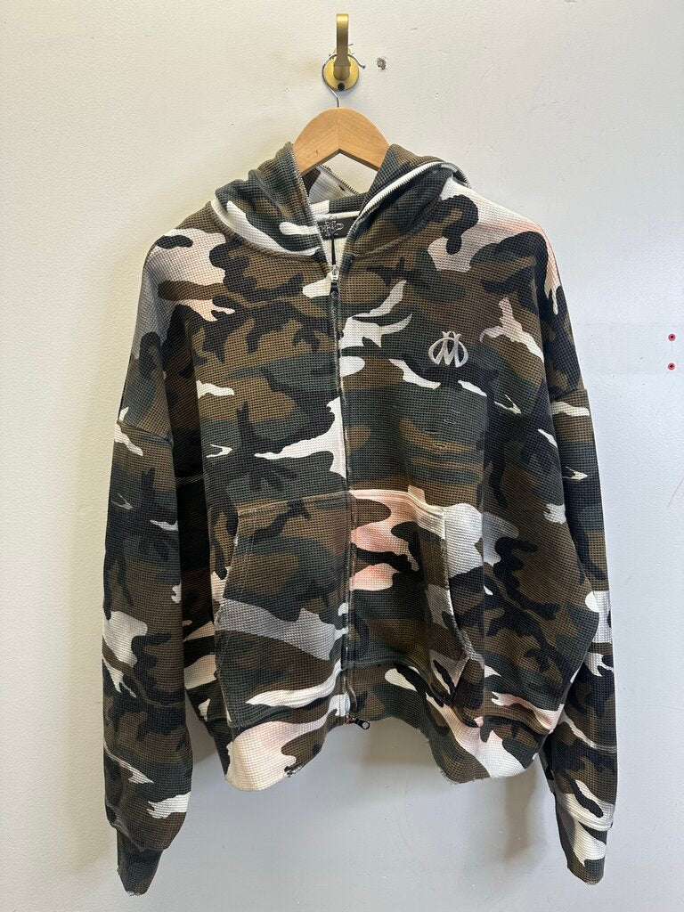 New HMDD Camo Thermal Zip Up Sz.Small