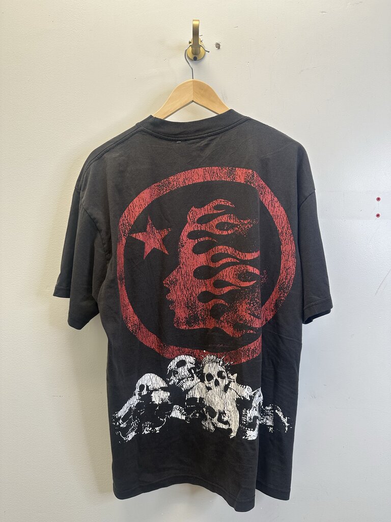 Preowned Hellstar Skull Rhinestone Tee sz.Xl