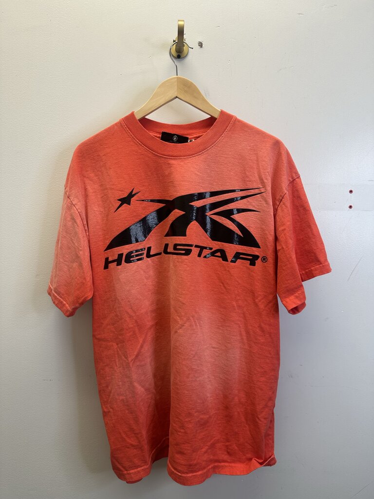 Preowned Hellstar Red Asics Logo Tee sz.XL