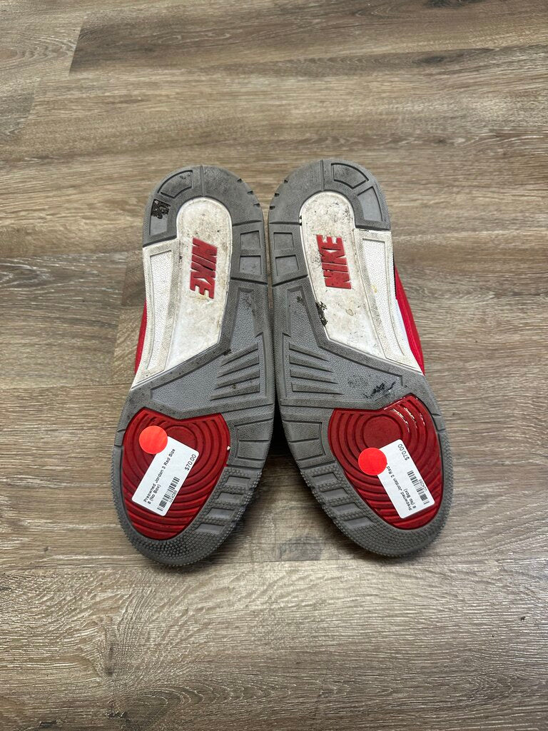 Preowned Jordan 3 Red Size 8 (No Box)