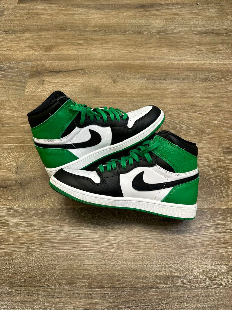 Preowned Jordan 1 Lucky Green Sz.9.5