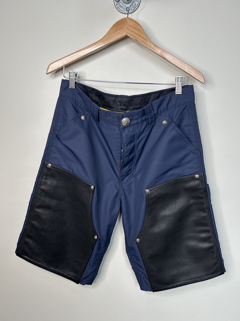 New Chrome Hearts Double Knee Navy Short sz.30