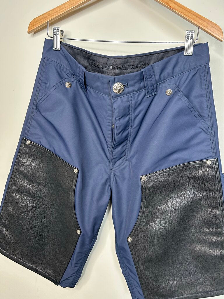 New Chrome Hearts Double Knee Navy Short sz.30