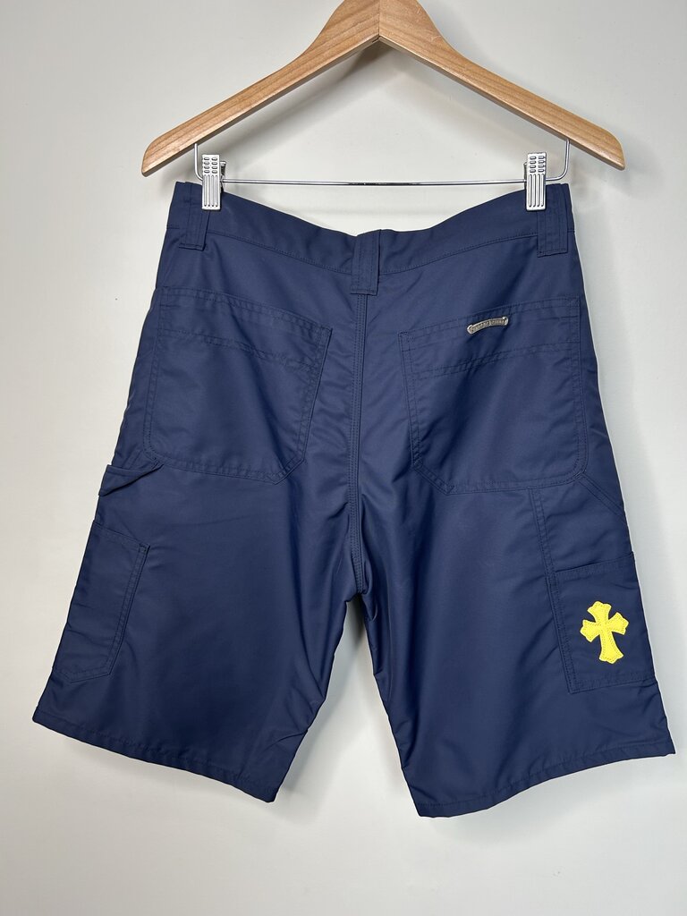 New Chrome Hearts Double Knee Navy Short sz.30