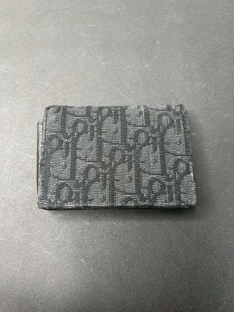 Preowned Dior Black Monogram Bifold Wallet
