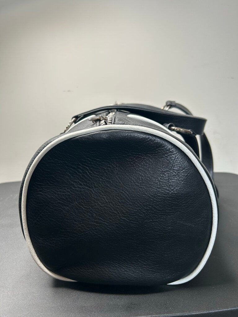 Preowned Chrome Heart Leather Triple Patch Duffle