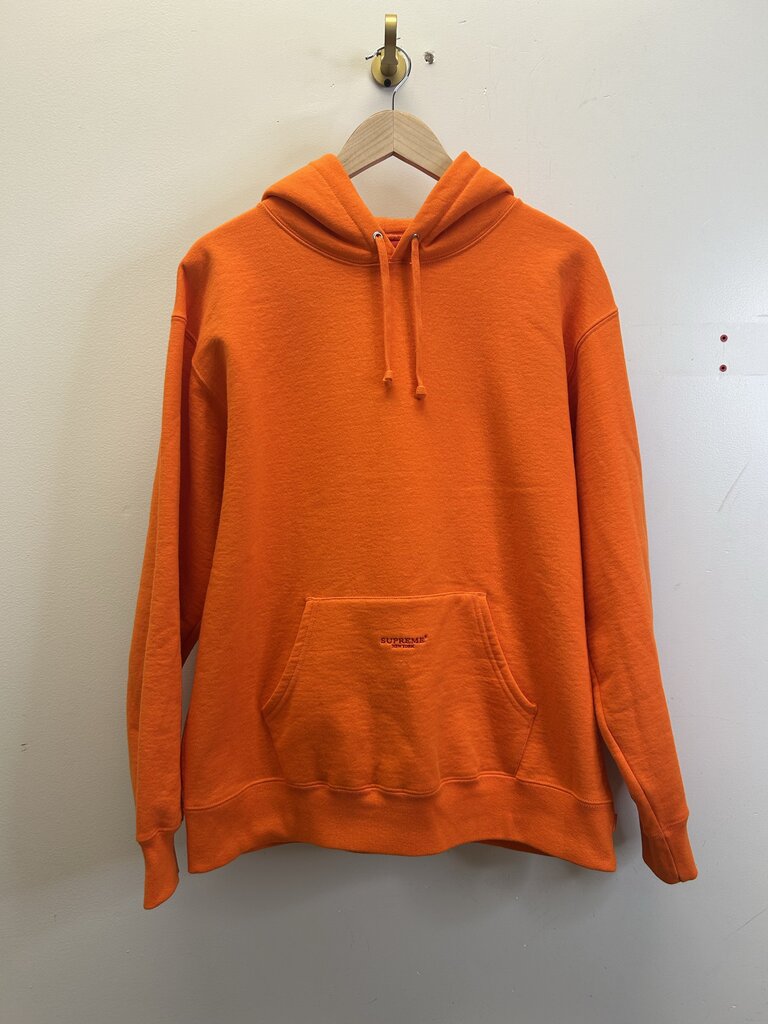 Preowned Supreme Orange Hoodie Size Medium