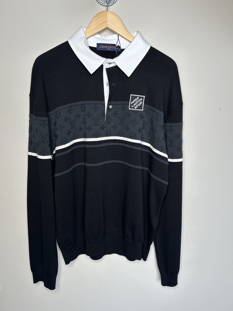 New Louis Vuitton Monogram Polo Shirt Size XL