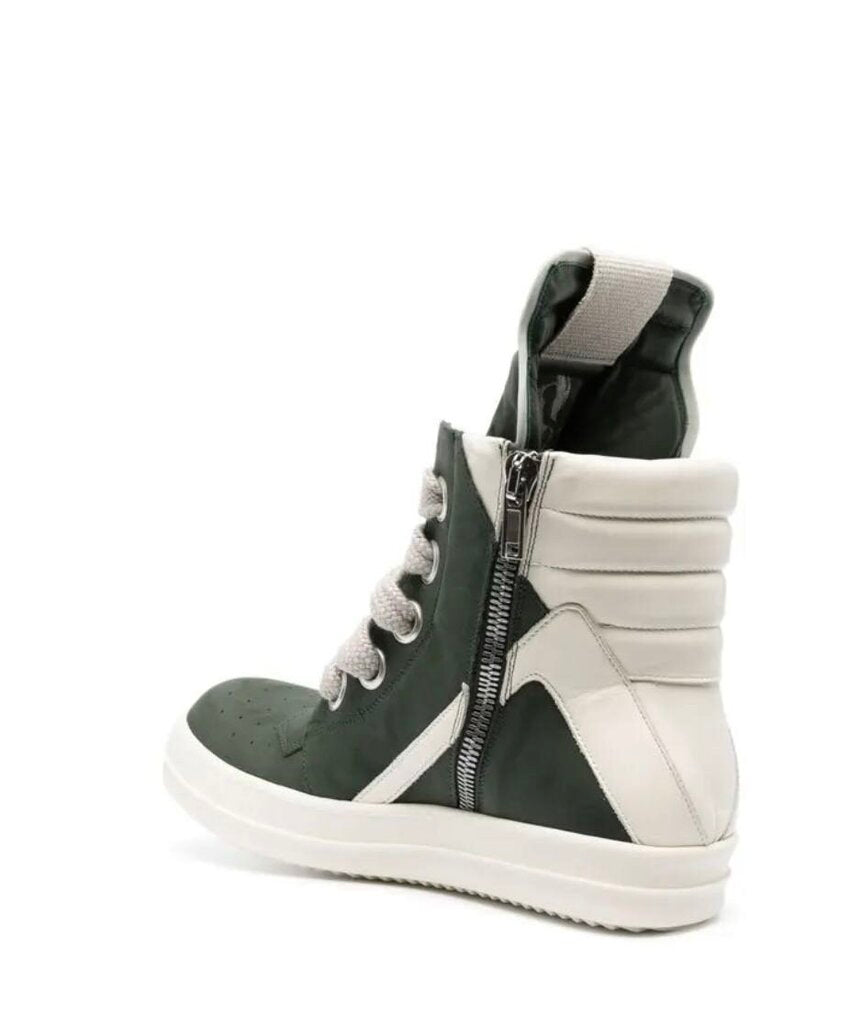 New Rick Owens Olive Geobasket Jumbo Lace Size 43