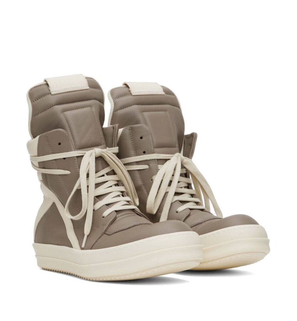 New Rick Owens Geobasket Cream Size 41.5
