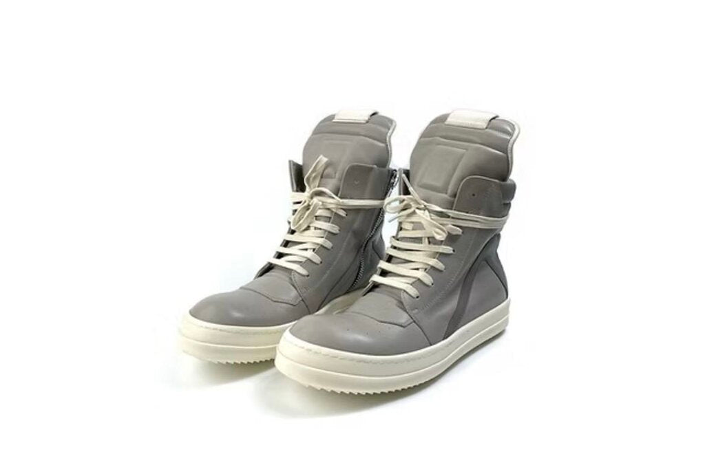 New Rick Owens Geobasket Grey Size 45