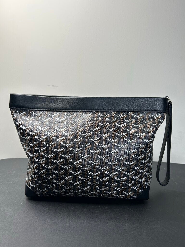 Preowned Goyard Black Zip Toiletry Bag