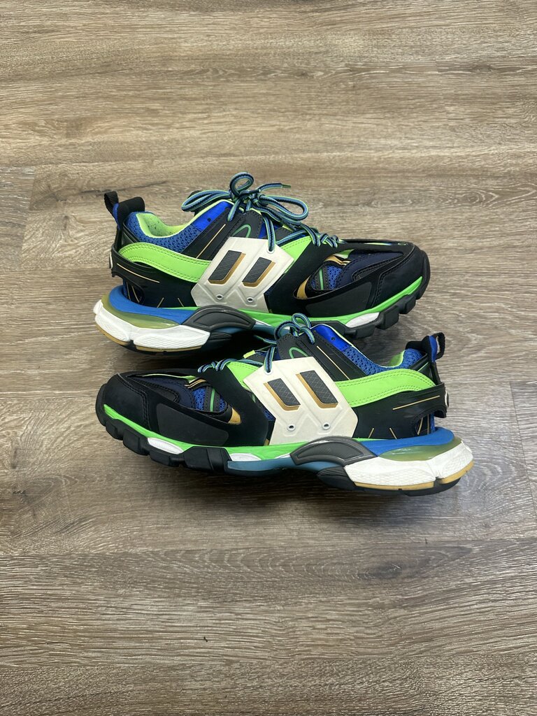 Preowned Balenciaga Track Black Blue Green Size 42